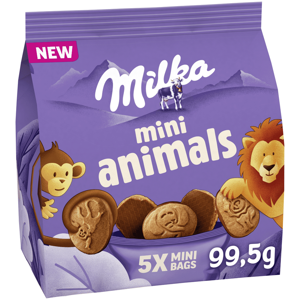 Bolachas Mini Animals Chocolate de Leite - MILKA