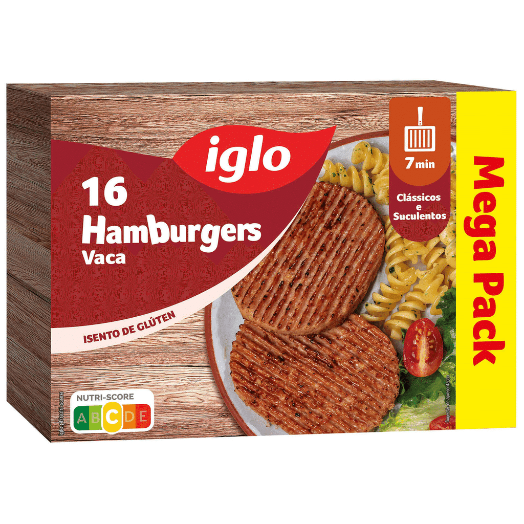 Hambúrgueres de Vaca sem Glúten - IGLO