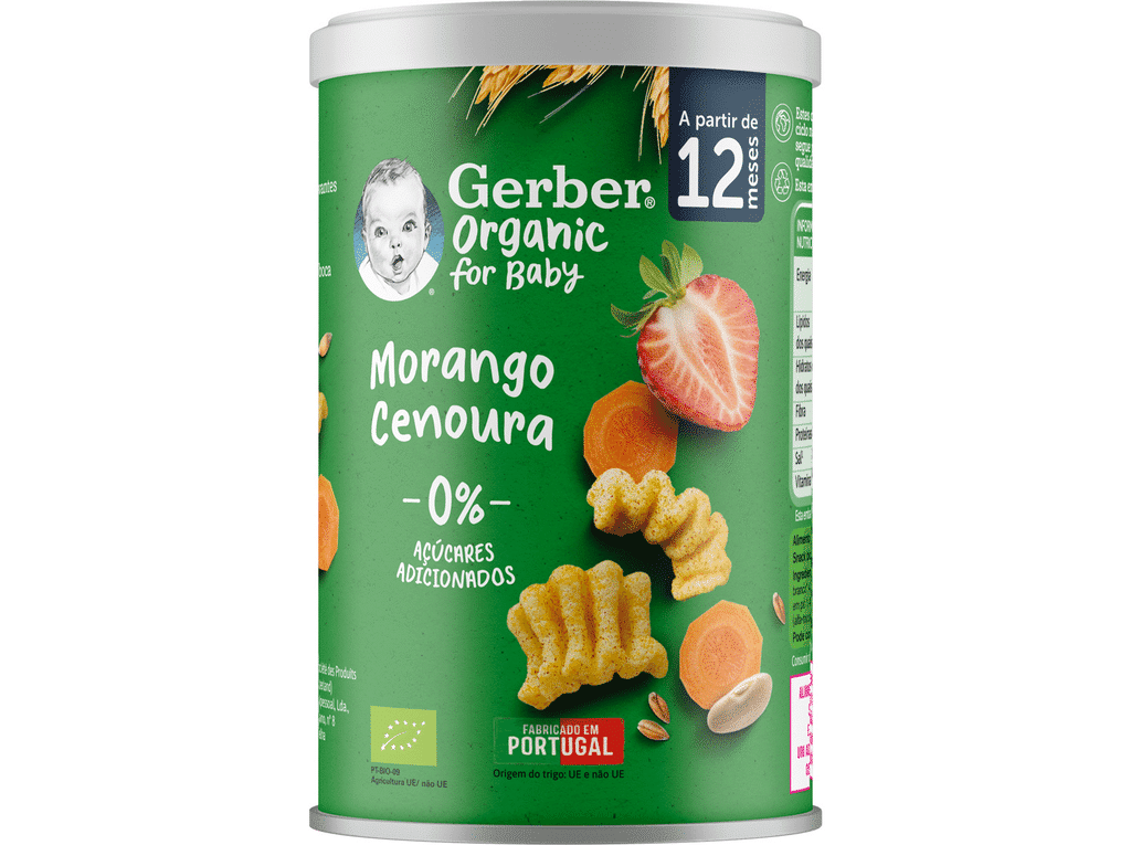 Snack Bio Wavy Morango Cenoura 35g - GERBER