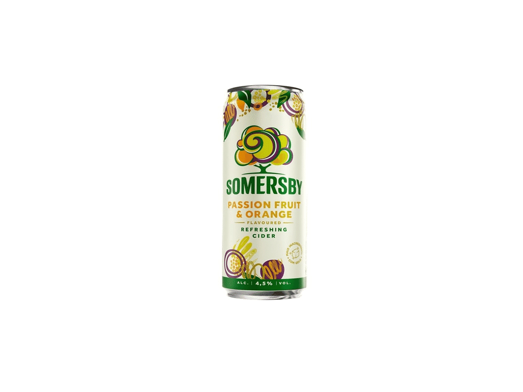 Sidra Maracujá&laranja Lata 0.33l (sdr) - SOMERSBY