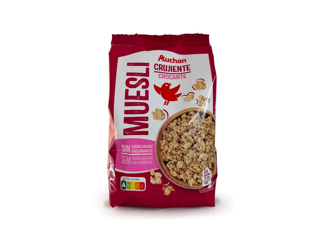 Cereais Muesli Sem Adição Açúcares 500g - AUCHAN