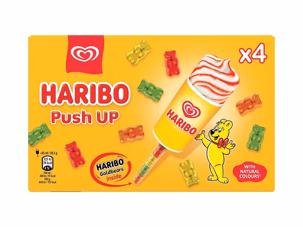 Gelado Haribo Push-up 4x85ml - OLÁ