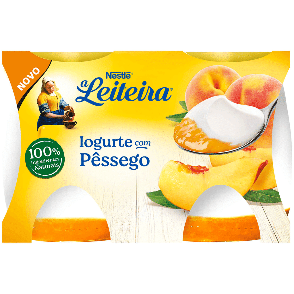 Iogurte com Pêssego - A LEITEIRA