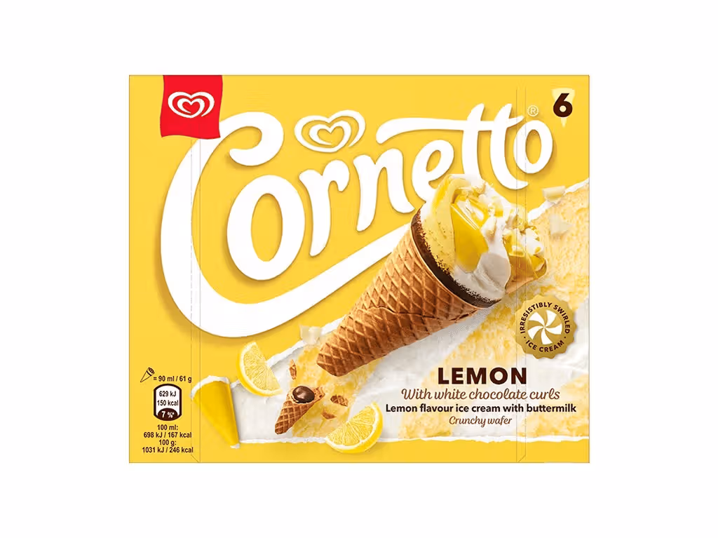 Gelado Limão 6x90ml - CORNETTO