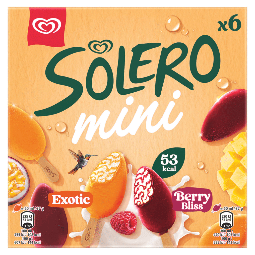 Gelado Mini Exotic e Berry Bliss - SOLERO