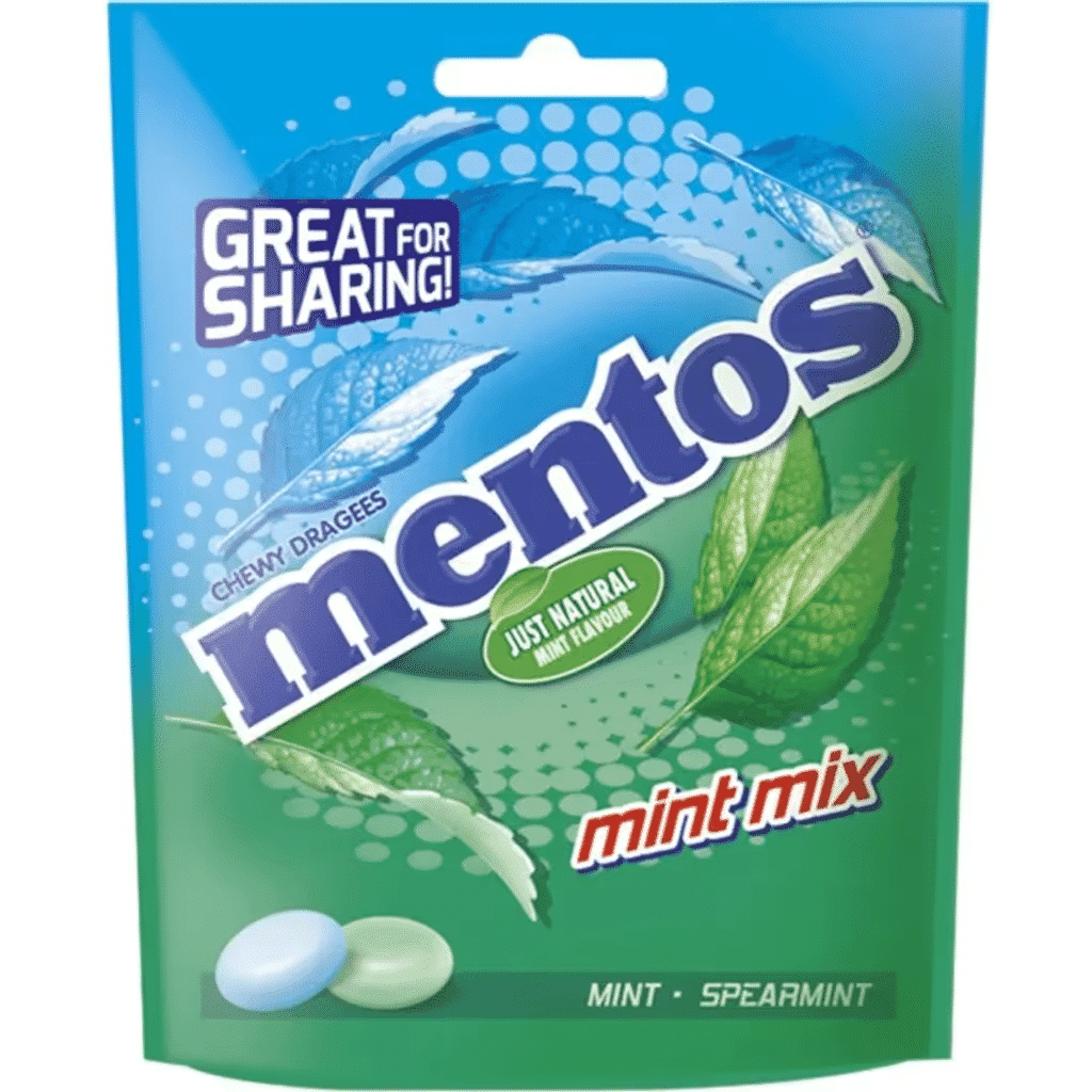 Rebuçados de Menta embalagem 160 g - MENTOS
