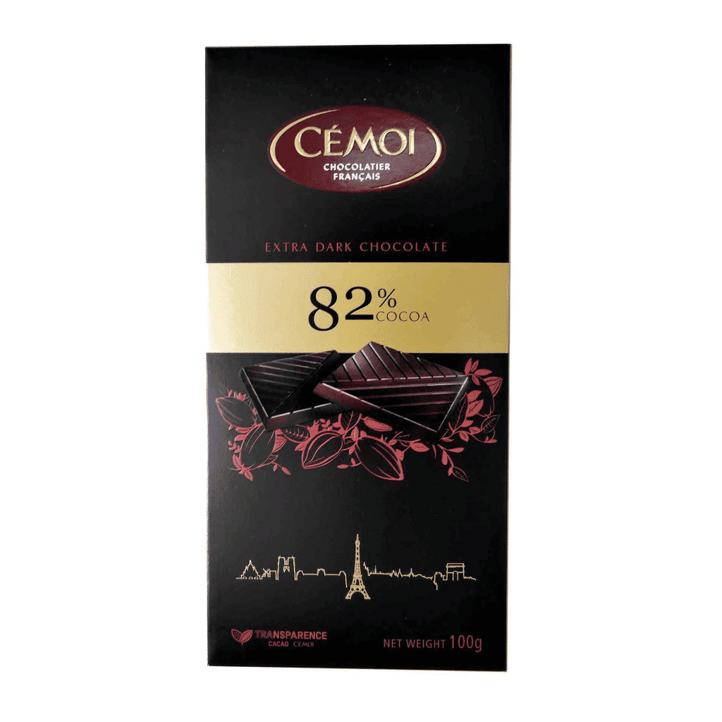 Tablete de Chocolate Negro 82% Cacau - CEMOI