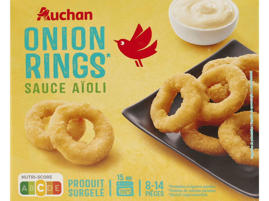 Aros De Cebola Panados Com Molho Iogurte E Alho 250g - AUCHAN
