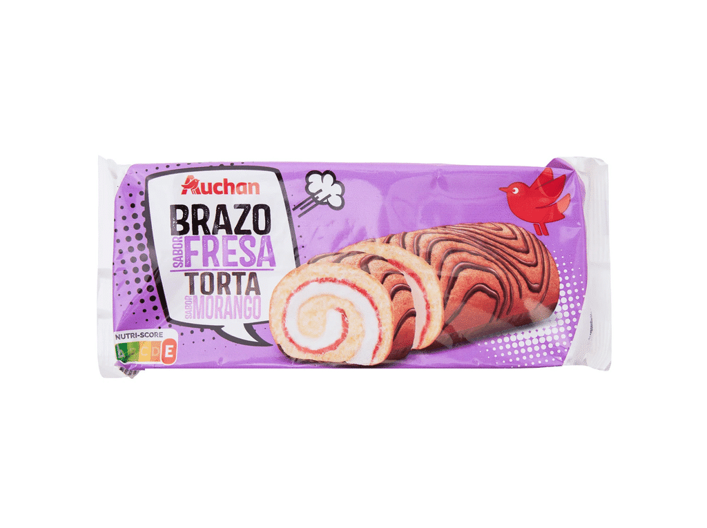 Torta Com Cacau Recheio Sabor Morango 135g - AUCHAN