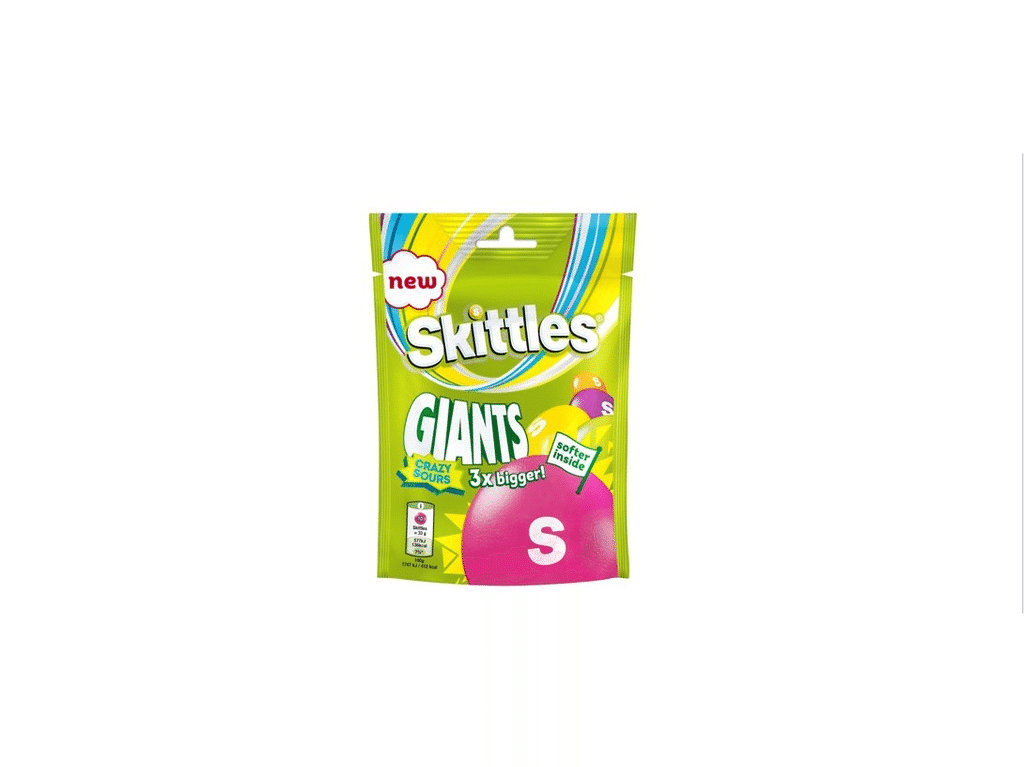 Drageias Giant Crazy Sour 132g - SKITTLES