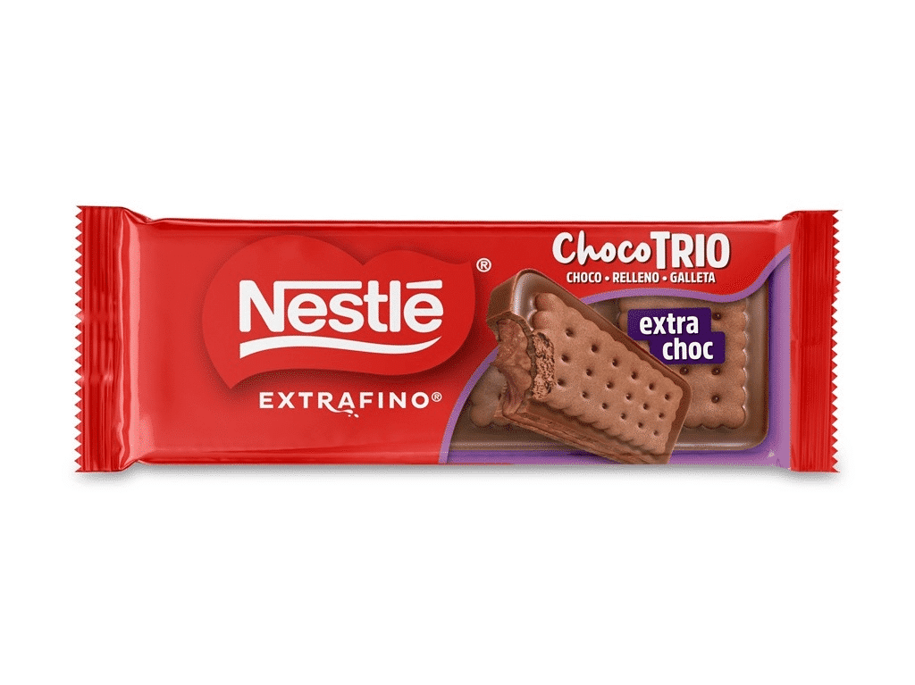 Tablete Chocolate Choco Trio E Bolacha 90g - NESTLÉ