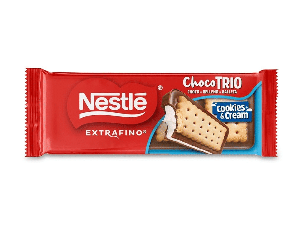 Tablete Chocolate Choco Trio Cookies & Cream 90g - NESTLÉ