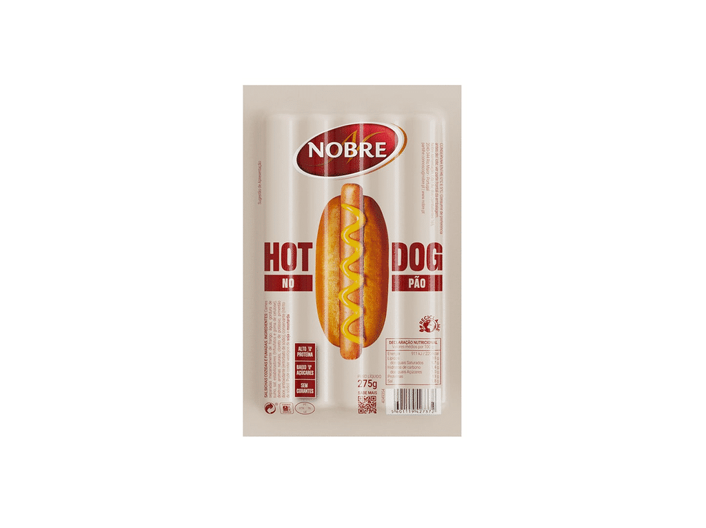 Salsichas Hot Dog Pão 275 - NOBRE
