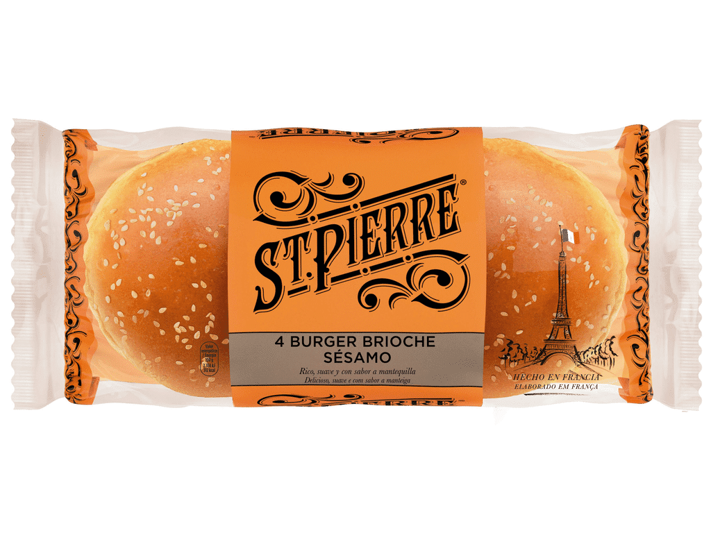 Pão Hambúrguer Brioche Com Sementes Sésamo 250g - BIMBO ST. PIERRE