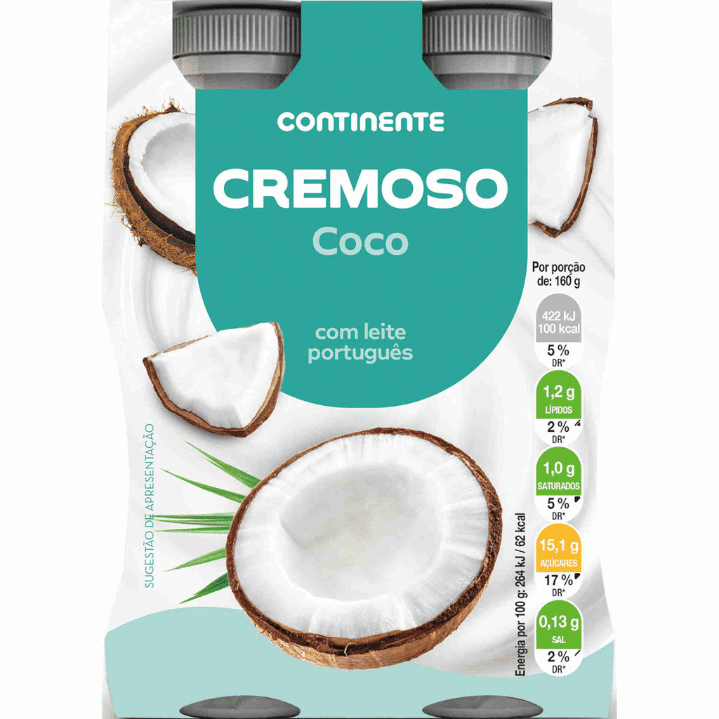 Iogurte Líquido Cremoso Coco - CONTINENTE