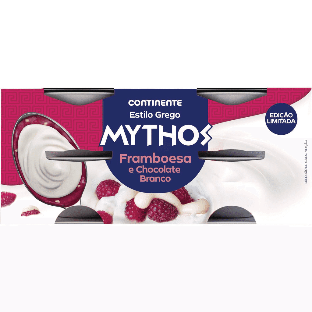 Iogurte Grego Mythos Framboesa e Chocolate Branco - CONTINENTE