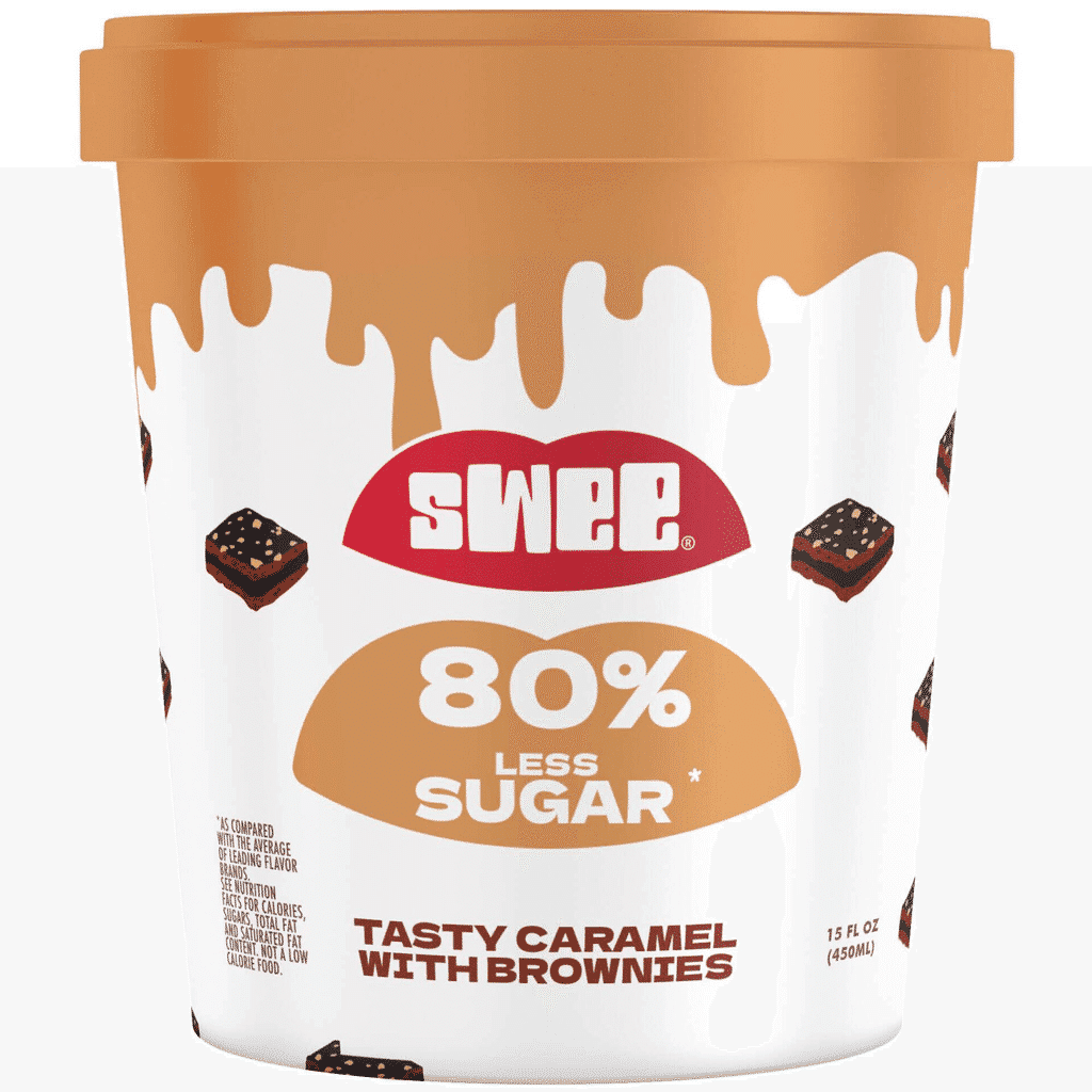 Gelado Caramelo e Brownie Vegan - SWEE