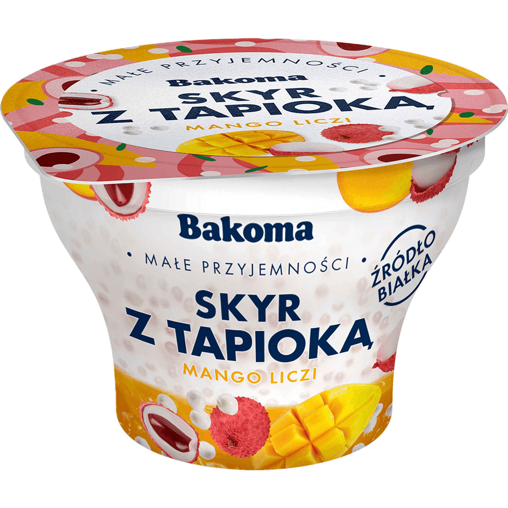 Iogurte Skyr com Tapioca Manga e Lichia - BAKOMA