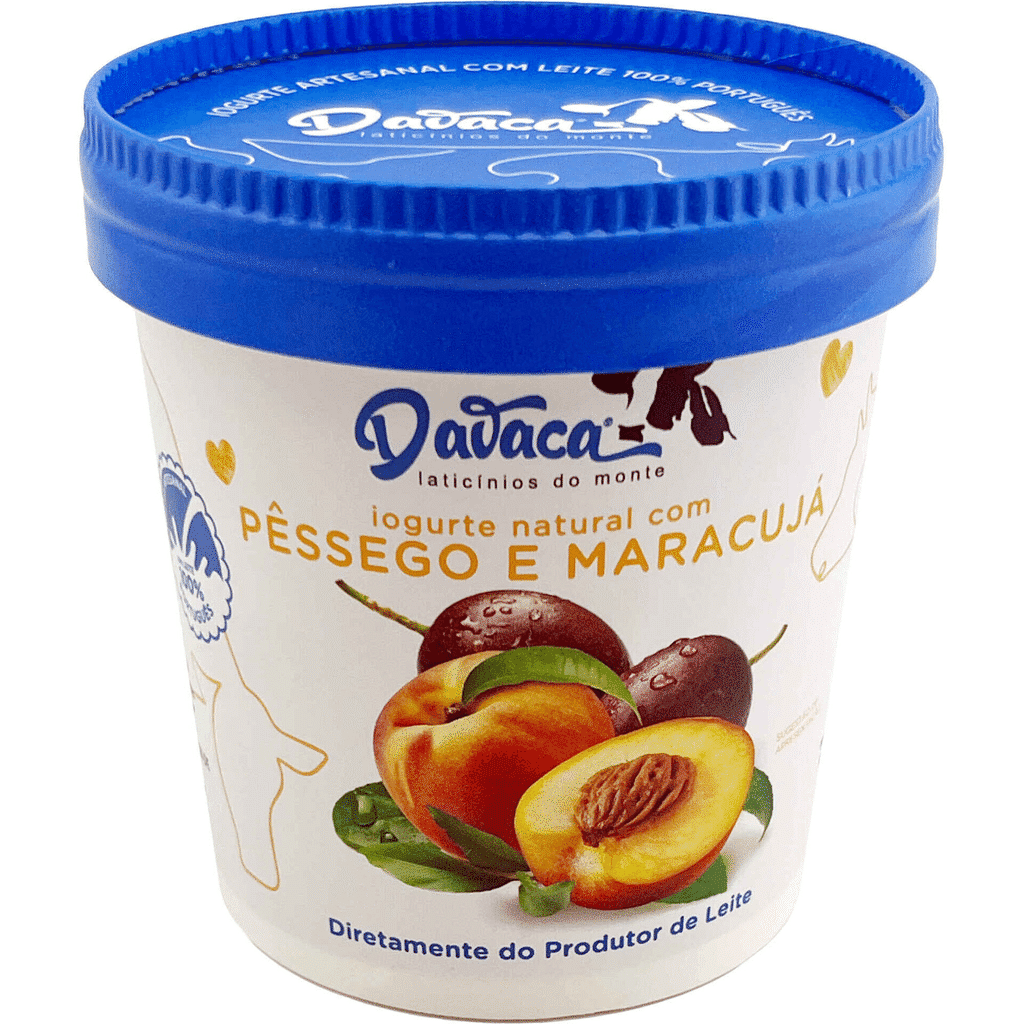 Iogurte Pedaços Pêssego e Maracujá - DAVACA