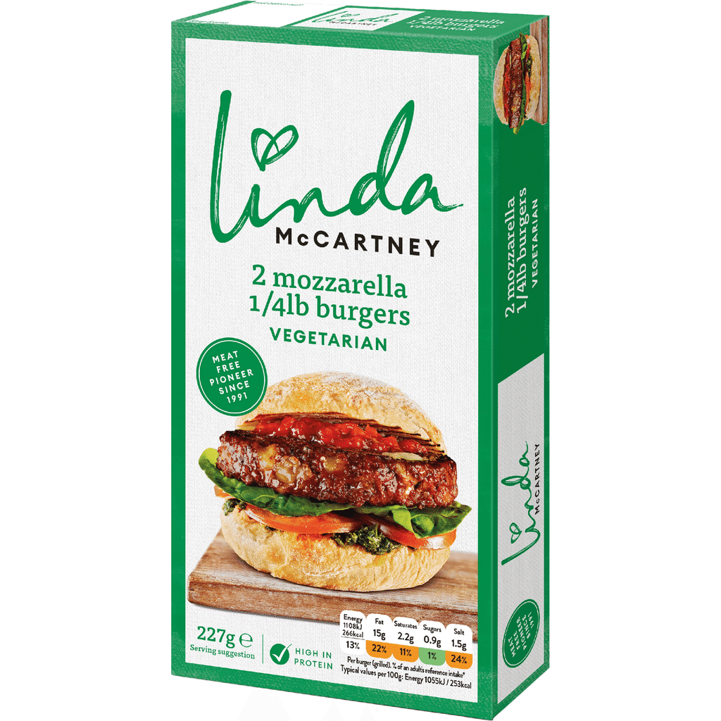 Burgers Vegan de Mozzarella - LINDA MCCARTNEY