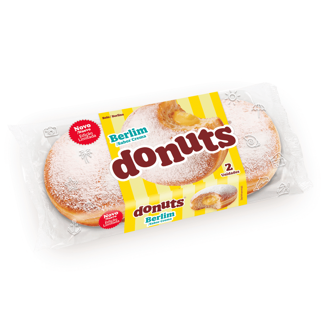 Bolo com Recheio de Bola de Berlim - DONUTS