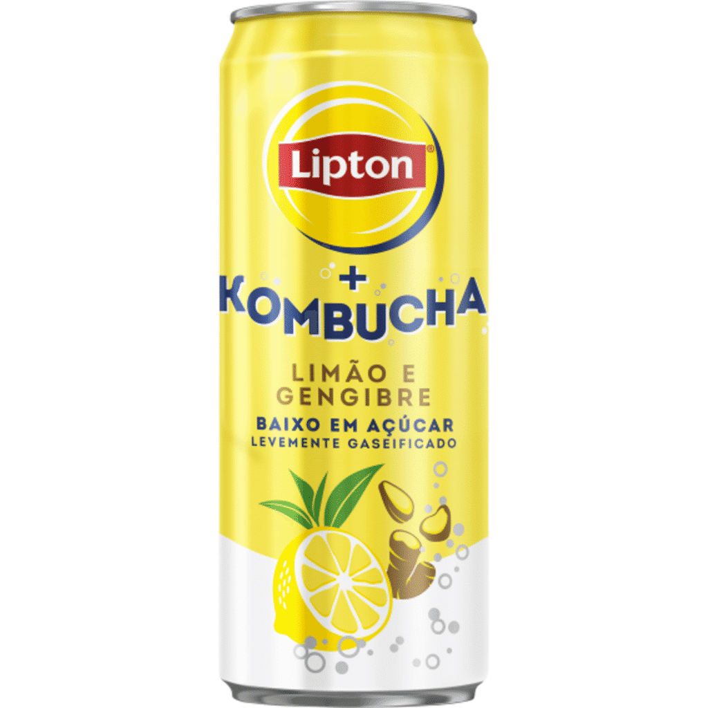 Bebida Kombucha em Lata Limão e Gengibre - LIPTON