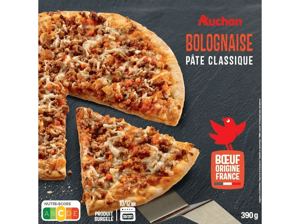 Pizza Massa Clássica Bolonhesa 390g - AUCHAN