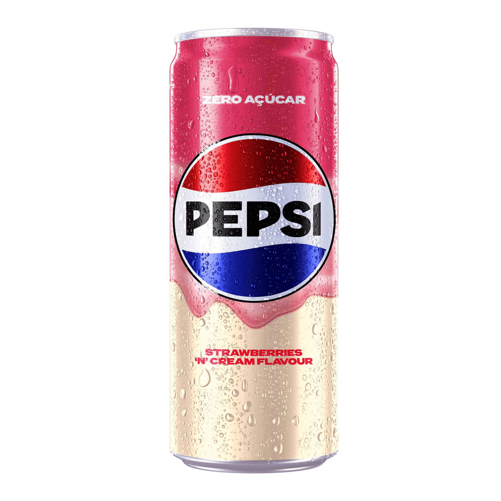 Refrigerante com Gás em Lata Strawberries 'n' Cream Zero - PEPSI