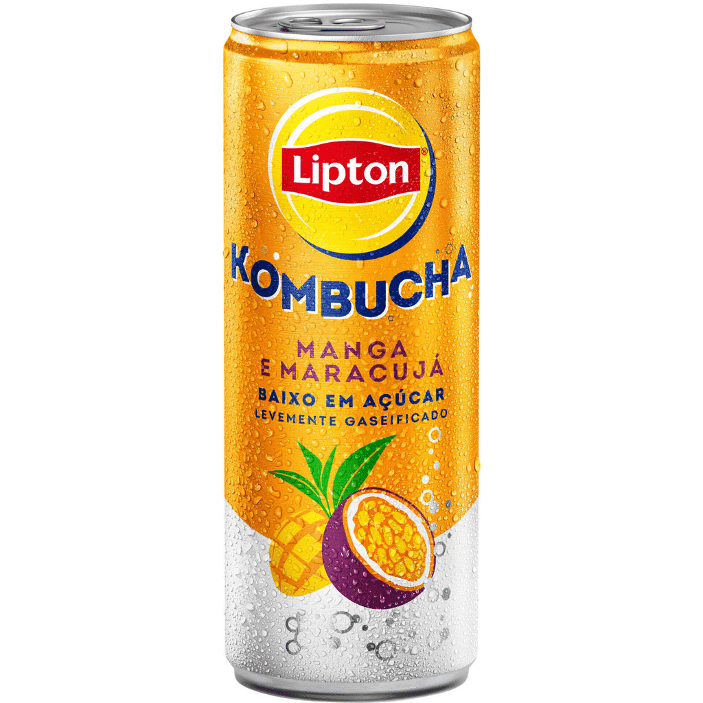 Bebida Kombucha em Lata Manga e Maracujá - LIPTON