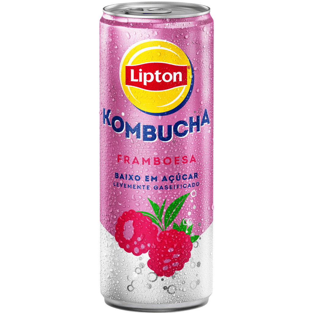 Bebida Kombucha em Lata Framboesa - LIPTON