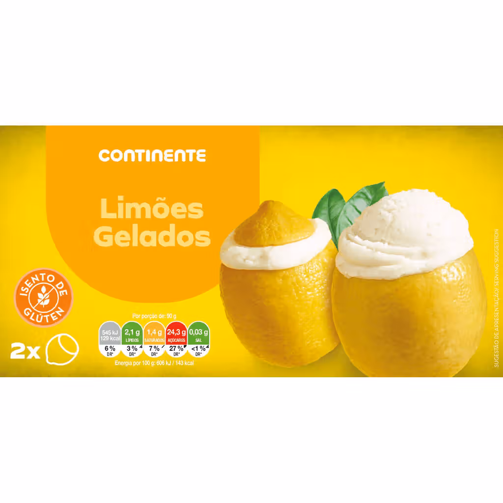 Gelado Limões sem Glúten - CONTINENTE