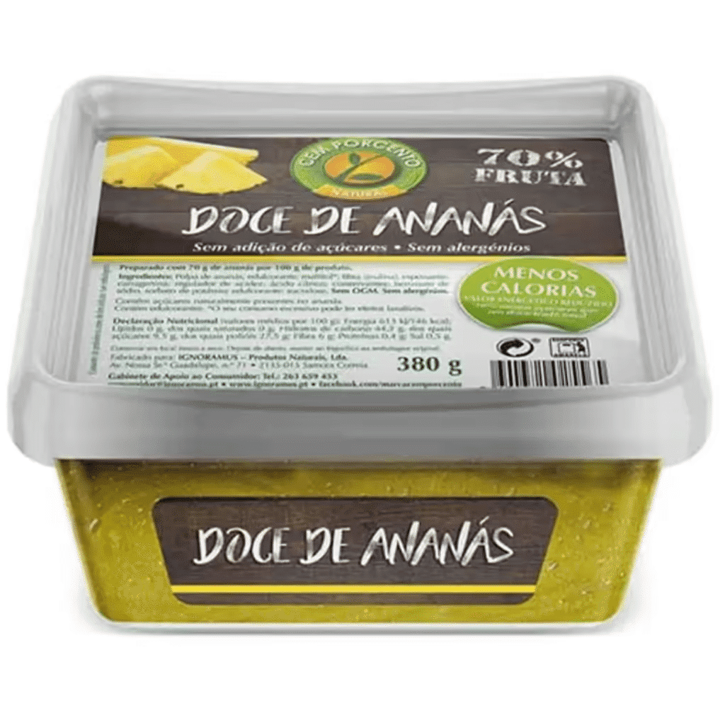 Doce Ananás sem Açúcar - CEM PORCENTO
