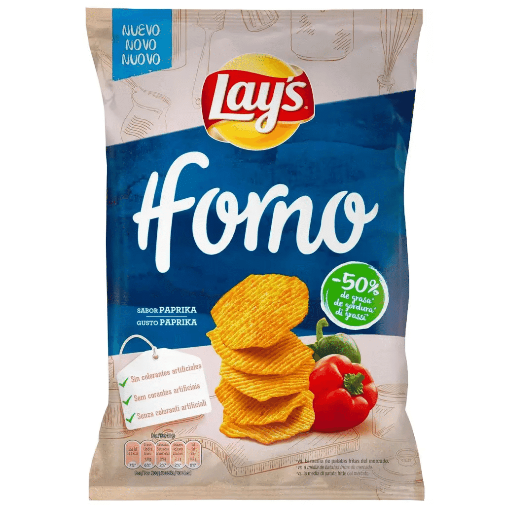 Batata Frita Forno Ondulada Sabor Paprika - LAY'S