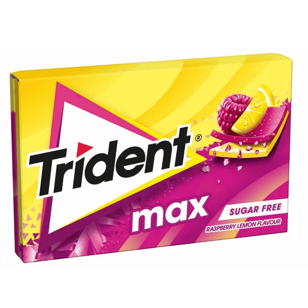 Pastilhas Elásticas Max Slab Framboesa Limão - TRIDENT
