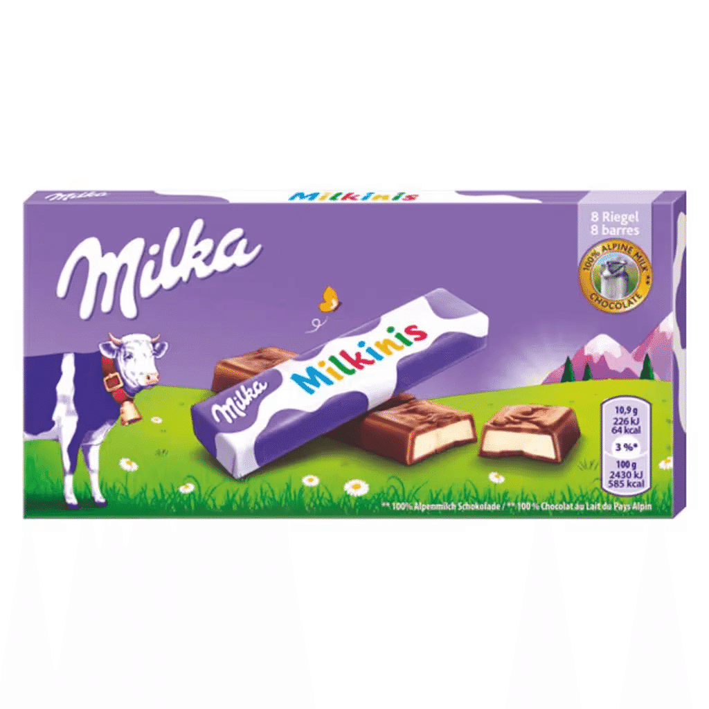 Tablete de Chocolate de Leite Milkinis 8 un - MILKA