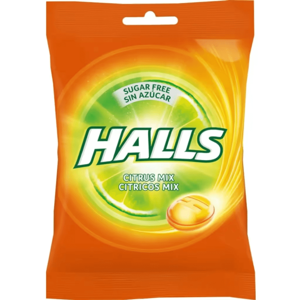 Rebuçados Sabores Cítricos sem Açúcar - HALLS