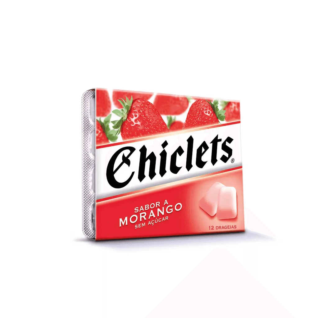 Pastilhas Elásticas de Morango - CHICLETS