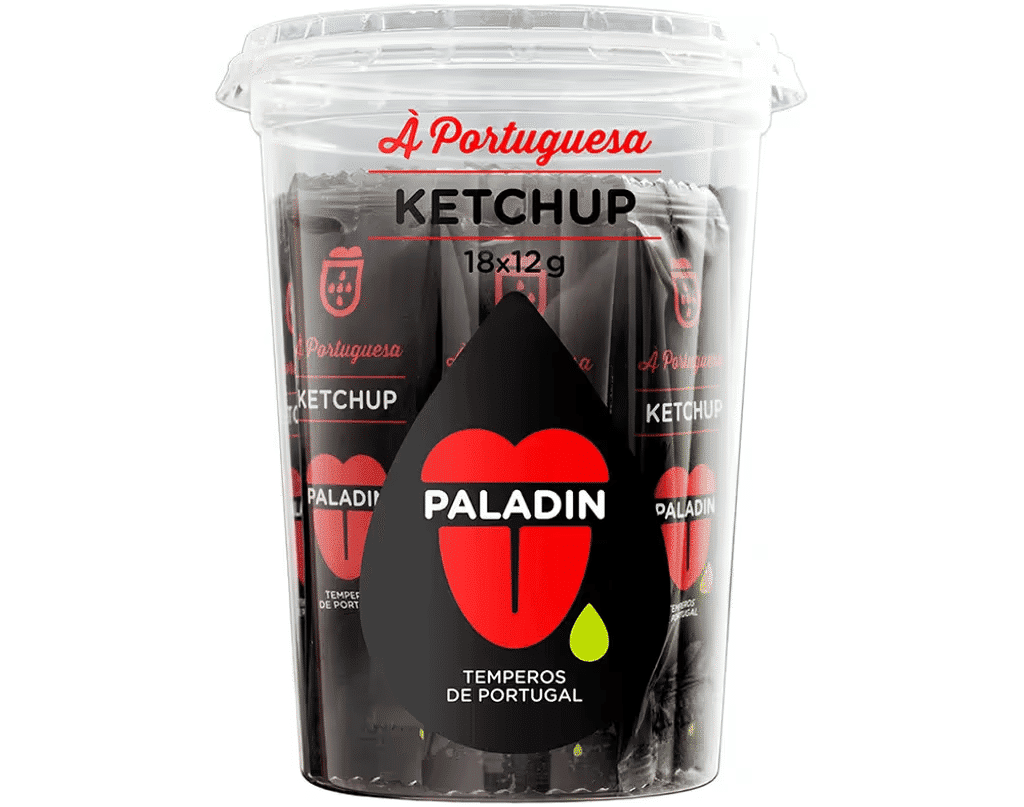 Saquetas Ketchup Portuguesas Copo 18un 12g - PALADIN