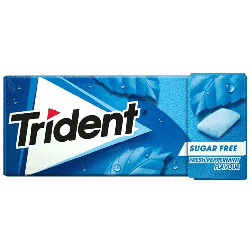 Pastilhas de Menta sem Açúcar, 14g - TRIDENT