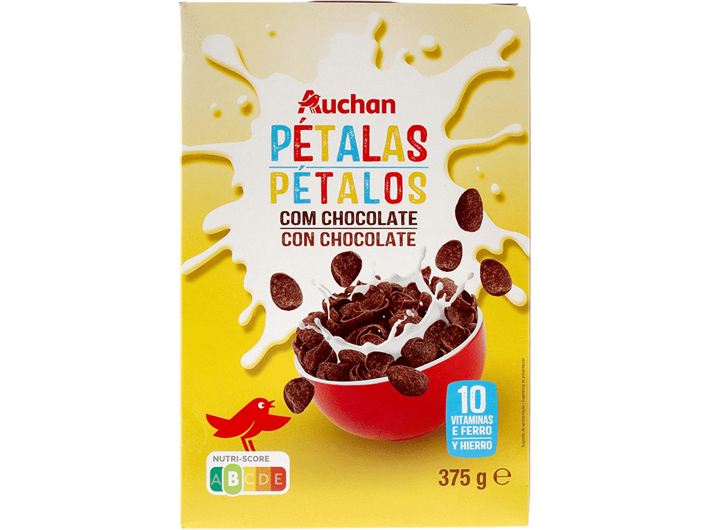 Cereais Pétalas Com Chocolate 375g - AUCHAN