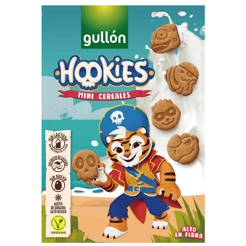 Bolachas Mini Cereais Hookies - GULLÓN