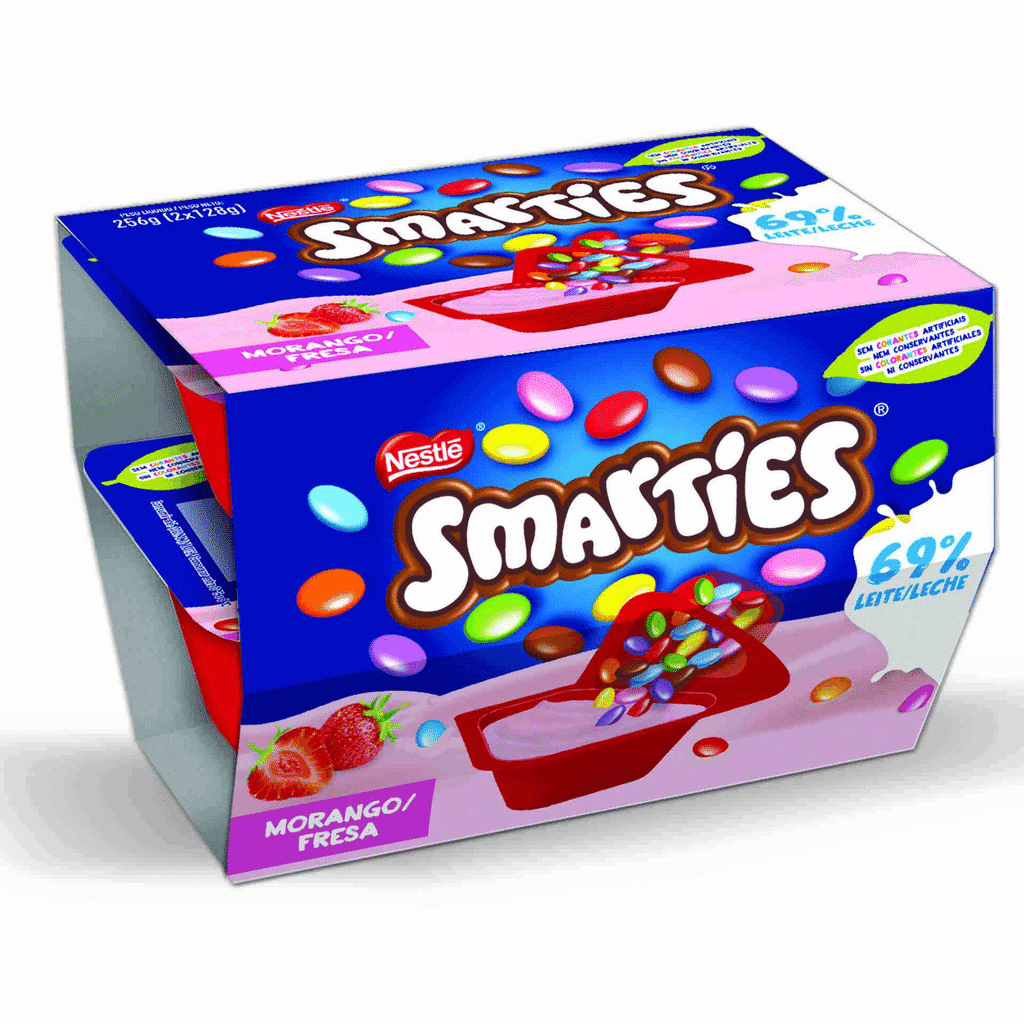 Iogurte Mix-in Morango com Smarties Infantil - NESTLÉ