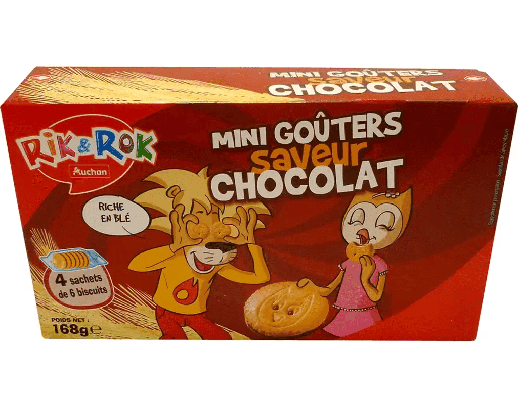 Mini Bolacha C / Recheio Sabor Choco. 168G - RIK & ROK