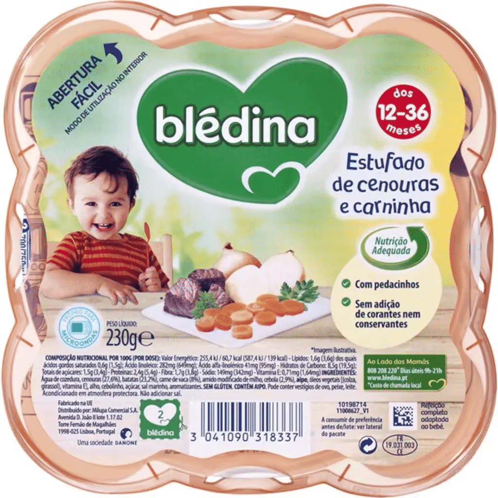 Refeição Cenoura e Carninha - BLÉDINA