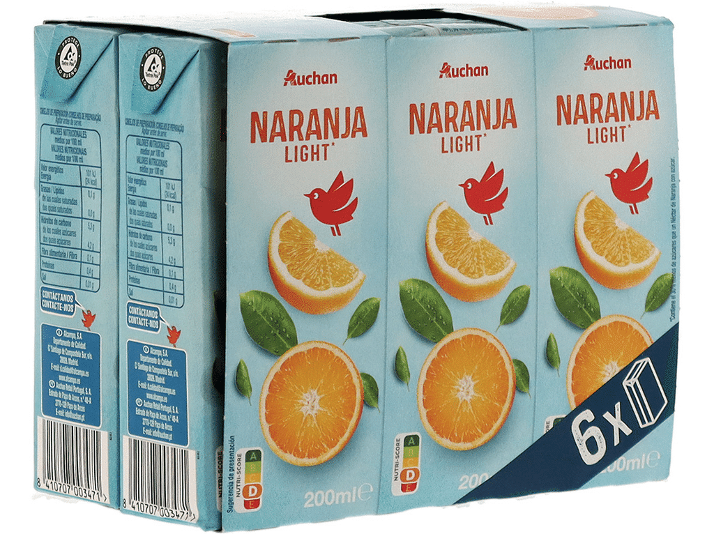 Néctar Laranja Light 6x200ml - AUCHAN