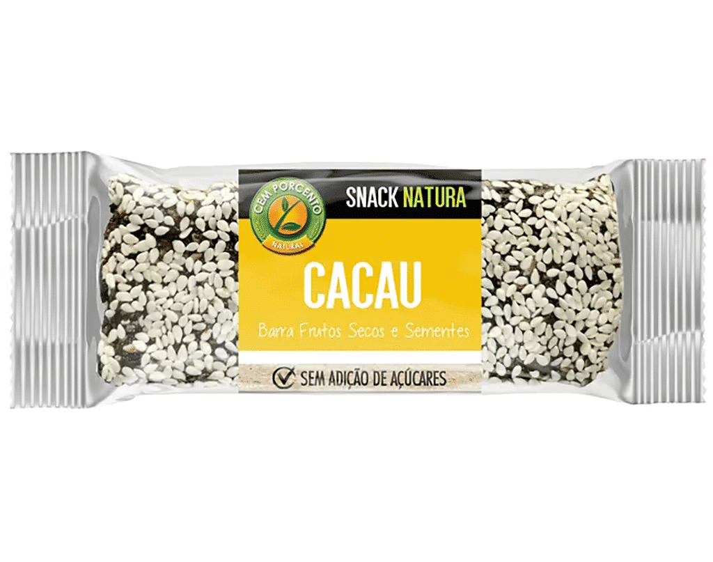 Barra Snack Natura Cacau 40g - CEM PORCENTO
