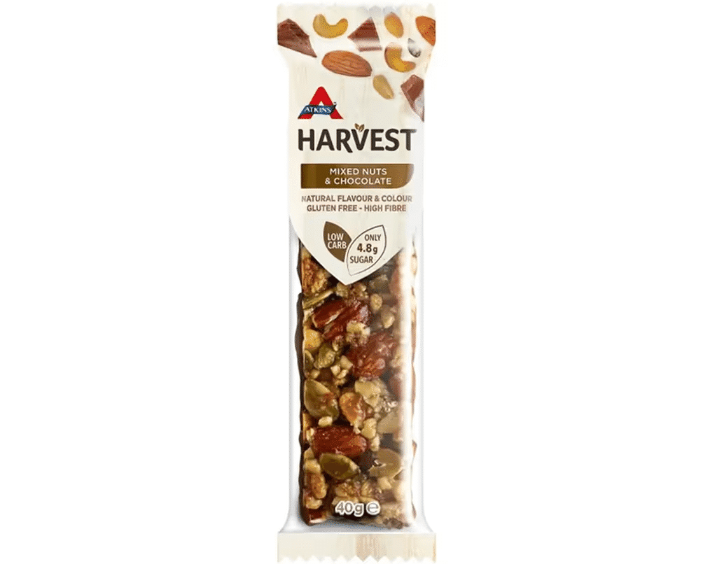 Barrita Harvest Frutos Secos E Chocolate 40G - ATKINS