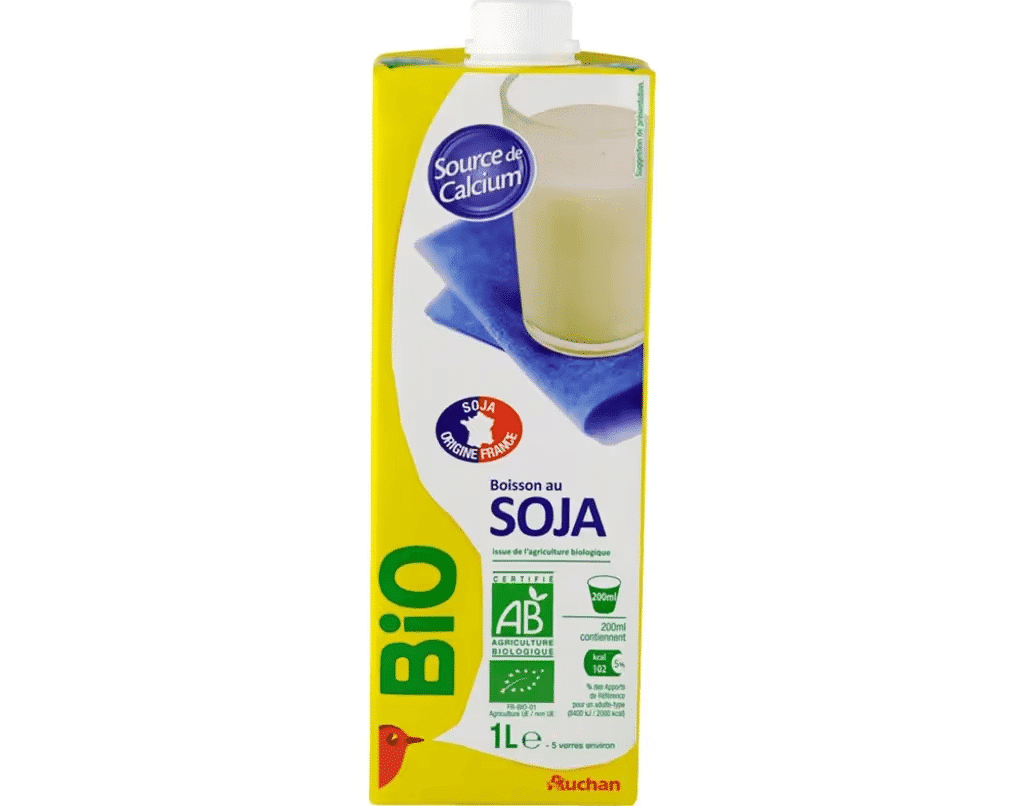 Bebida Soja C / Cálcio 1 L - AUCHAN BIO