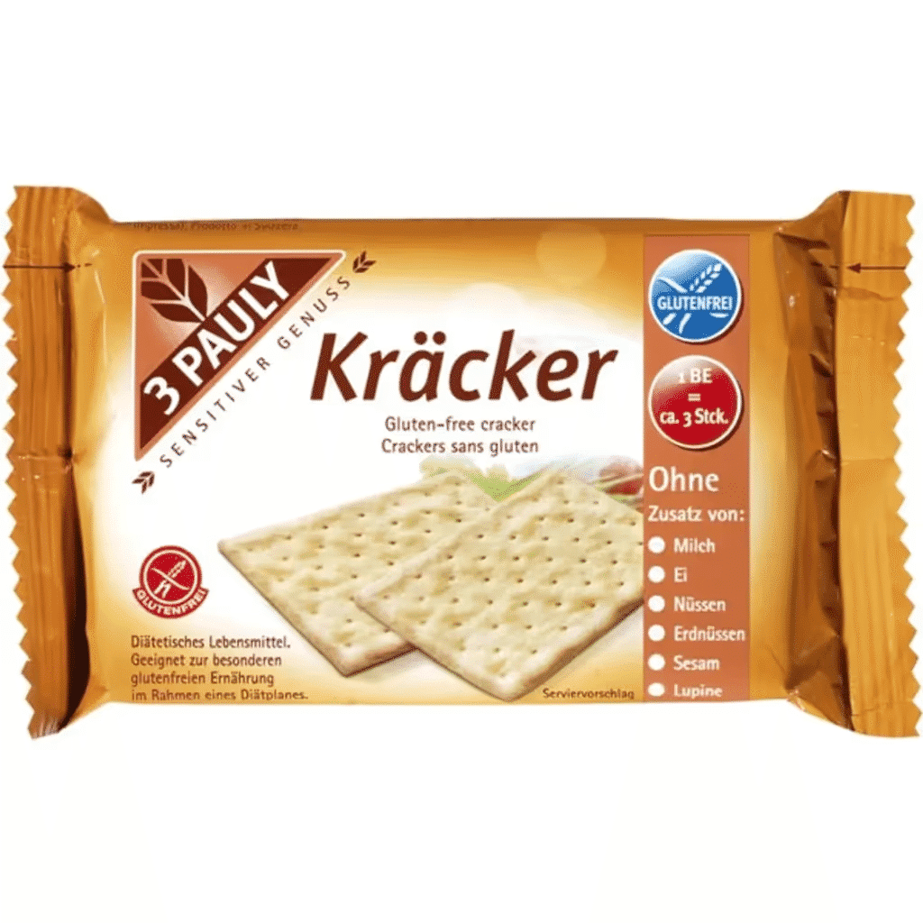 Crackers Sem Glúten Pack 3 embalagem 150 g - 3 PAULY