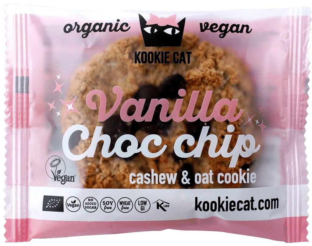 Bolacha Baunilha E Pepitas Chocolate 50g - KOOKIE CAT